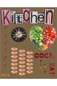 Recipe note (Blank Cookbook Recipes & Notes