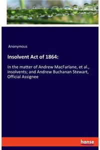 Insolvent Act of 1864