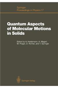 Quantum Aspects of Molecular Motions in Solids