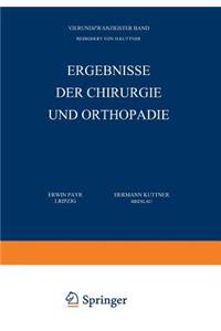 Ergebnisse Der Chirurgie Und Orthopädie