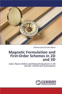 Magnetic Formulation and First-Order Schemes in 2D and 3D