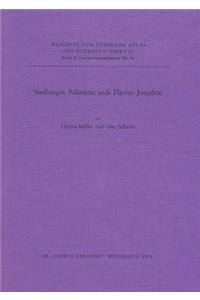 Siedlungen Palastinas Nach Flavius Josephus