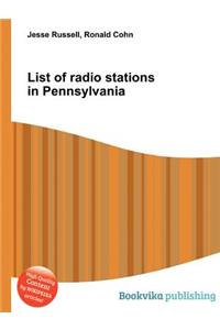 List of Radio Stations in Pennsylvania
