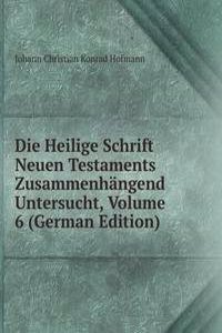 Die Heilige Schrift Neuen Testaments Zusammenhangend Untersucht, Volume 6 (German Edition)