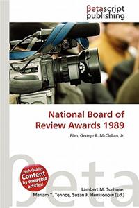 National Board of Review Awards 1989