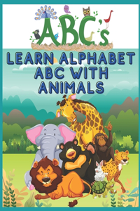 ABC's Learn alphabet abc with animals Coloring Book