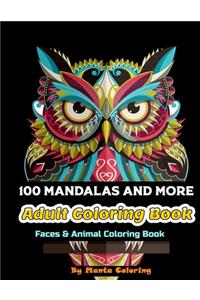 100 Mandalas And More Adut Coloring Book