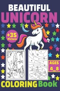 Beautiful Unicorn Coloring Book