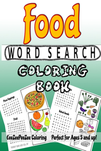 Food Word Search Coloring Book