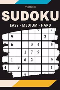 Sudoku Easy Medium Hard Volume 8
