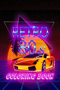 Retro 80s coloring book
