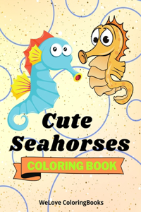 Cute Seahorses Coloring Book