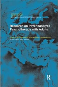 Research on Psychoanalytic Psychotherapy with Adults