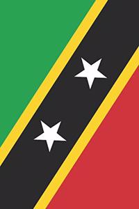 Saint Kitts and Nevis Flag Notebook - Kittian and Nevisian Flag Book - Saint Kitts and Nevis Travel Journal
