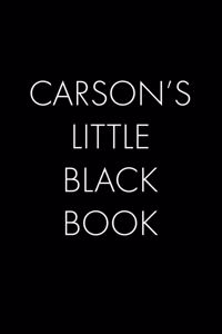 Carson's Little Black Book