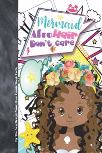 Mermaid Afro Hair Don't Care By The Sea Design Your Own Comic Book To Be