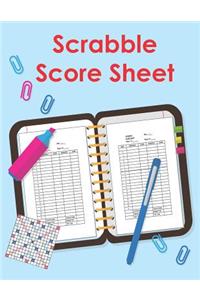 Scrabble Score Sheet