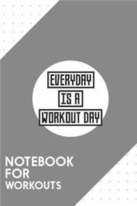 Notebook for workouts