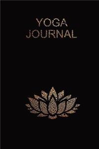 My Gold Lotus Flower Yoga Journal: A Beautiful Minimalistic Blank Yoga Journal to Fill in as You Wish - For Yoga Teachers, Personal Trainers, Fitness Instructors, Coaches and Students