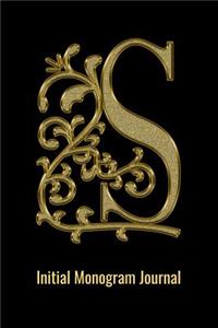 S Initial Monogram Journal