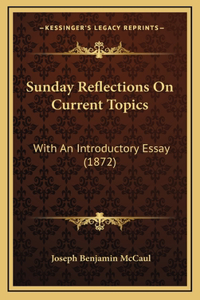 Sunday Reflections On Current Topics