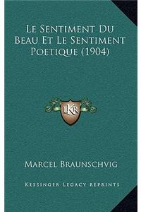 Le Sentiment Du Beau Et Le Sentiment Poetique (1904)