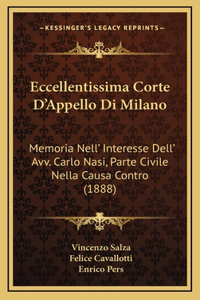Eccellentissima Corte D'Appello Di Milano