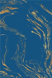 Rainbow and Gold Marble Composition Notebook - Small Ruled Notebook - 6x9 Lined Notebook (Softcover Journal / Notebook / Diary)