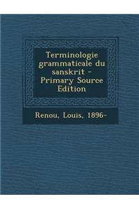 Terminologie grammaticale du sanskrit