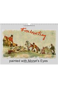 Foxhunting Painted with Monet's Eyes 2018