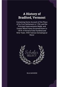 A History of Bradford, Vermont
