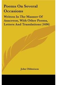 Poems On Several Occasions