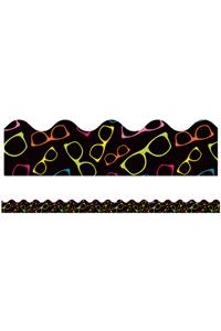 School Pop Sunglasses Scalloped Borders