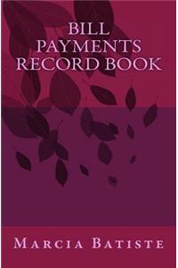 Bill Payments Record Book