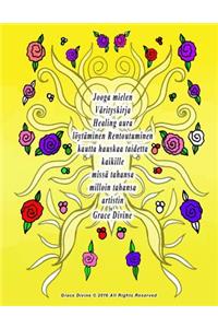 Jooga mielen Värityskirja Healing aura löytäminen Rentoutuminen kautta hauskaa taidetta kaikille missä tahansa milloin tahansa artistin Grace Divine
