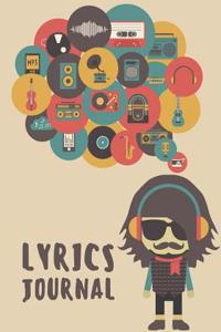 Lyric Journal: 7by10 Lyric Journal with 104 Pages - For Music Lover, Musician, Songwriter's, Music Lover, Student - Lined/Ruled Paper