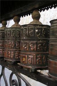 Buddhist Prayer Wheels in a Row Journal