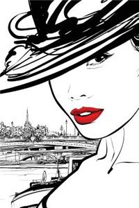 Eiffle Tower Woman Any Day Planner Notebook