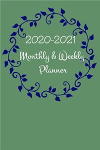 2020-2021 Monthly & Weekly Planner