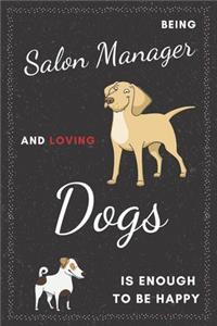 Salon Manager & Dogs Notebook