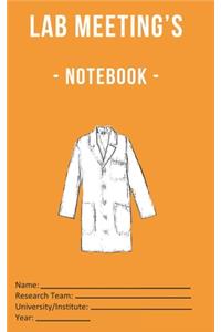 Lab Meeting's - Notebook -