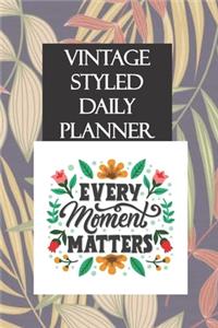 Vintage Styled Daily planner