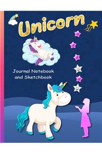 Unicorn Journal Notebook and Sketchbook