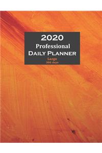 2020 Professional Daily Planner Large 366 days