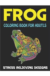 Frog Coloring Book for Adults Stress Relieving Designs