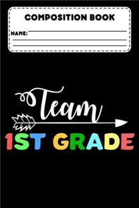 Composition Book Team 1st Grade