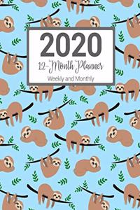 2020 12-Month Planner Weekly and Monthly