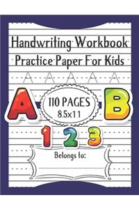 Handwriting Workbook for Kids