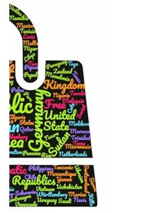 United nations world countries themed creative blank journal