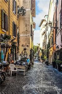 Scooters and Cafes in a Back Alley in Rome, Italy Journal